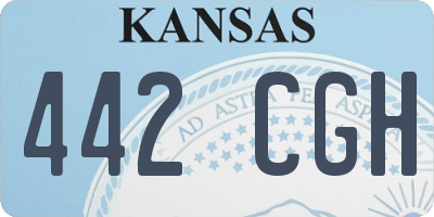 KS license plate 442CGH