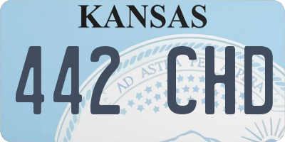 KS license plate 442CHD