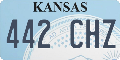KS license plate 442CHZ