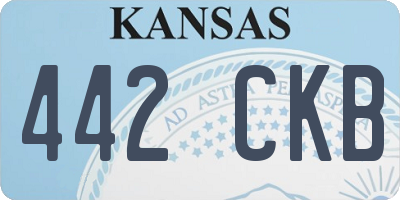 KS license plate 442CKB
