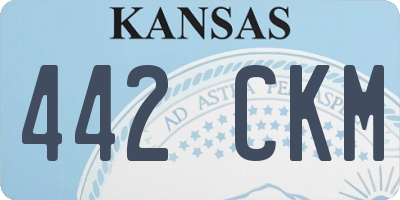 KS license plate 442CKM