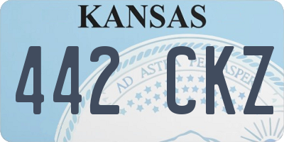 KS license plate 442CKZ