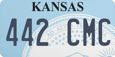 KS license plate 442CMC