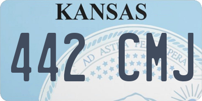 KS license plate 442CMJ