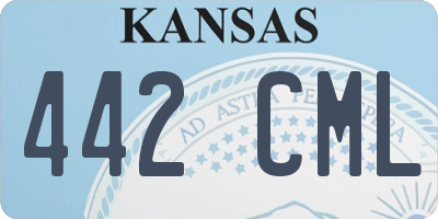 KS license plate 442CML