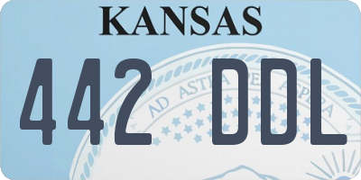 KS license plate 442DDL