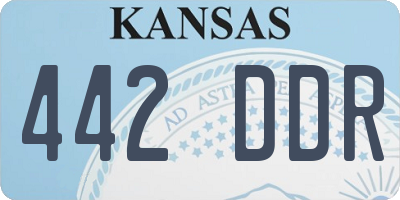 KS license plate 442DDR