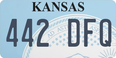KS license plate 442DFQ