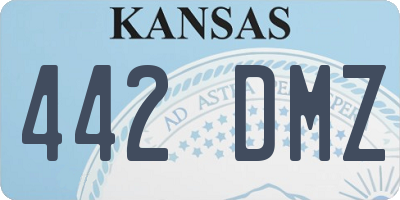 KS license plate 442DMZ