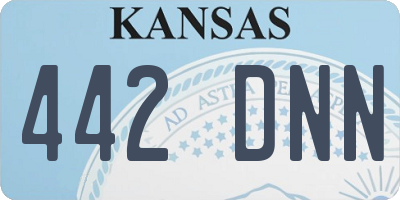 KS license plate 442DNN
