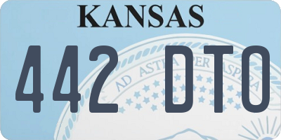 KS license plate 442DTO