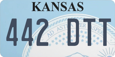 KS license plate 442DTT