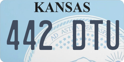 KS license plate 442DTU