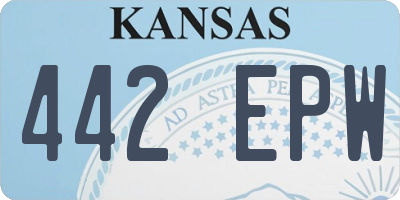 KS license plate 442EPW