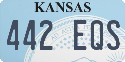 KS license plate 442EQS