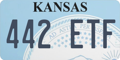 KS license plate 442ETF