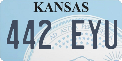 KS license plate 442EYU
