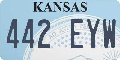 KS license plate 442EYW