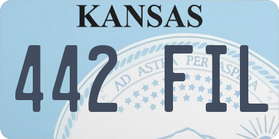 KS license plate 442FIL
