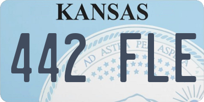KS license plate 442FLE