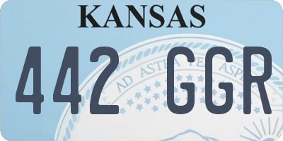 KS license plate 442GGR