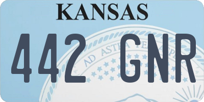 KS license plate 442GNR