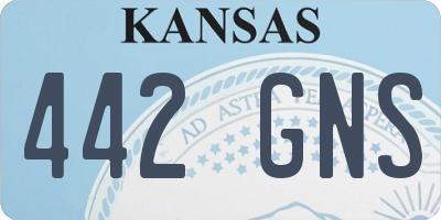 KS license plate 442GNS