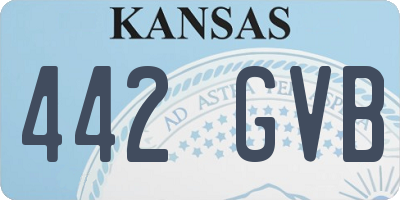 KS license plate 442GVB