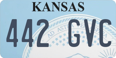 KS license plate 442GVC