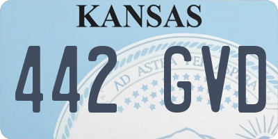 KS license plate 442GVD