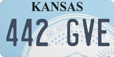 KS license plate 442GVE