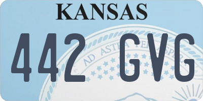 KS license plate 442GVG