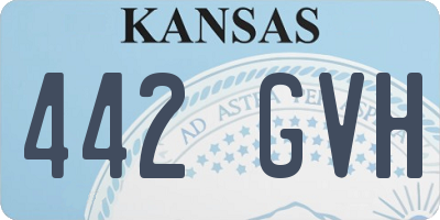 KS license plate 442GVH