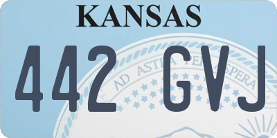 KS license plate 442GVJ