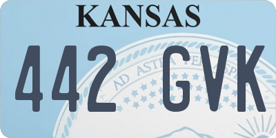 KS license plate 442GVK