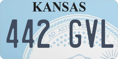 KS license plate 442GVL