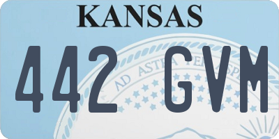 KS license plate 442GVM