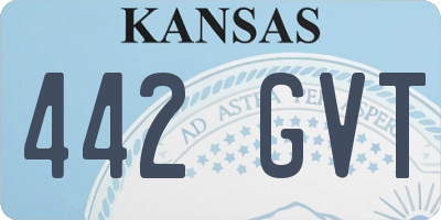 KS license plate 442GVT