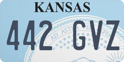 KS license plate 442GVZ