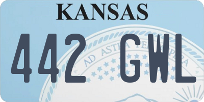 KS license plate 442GWL