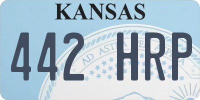 KS license plate 442HRP