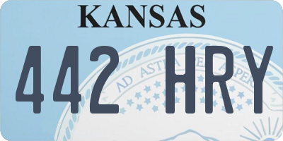 KS license plate 442HRY