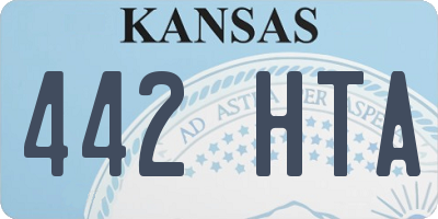 KS license plate 442HTA