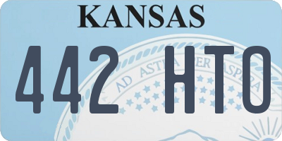 KS license plate 442HTO
