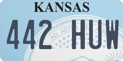 KS license plate 442HUW