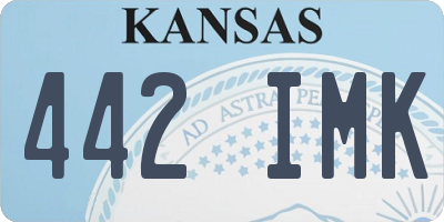 KS license plate 442IMK