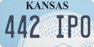 KS license plate 442IPO