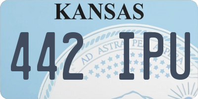 KS license plate 442IPU