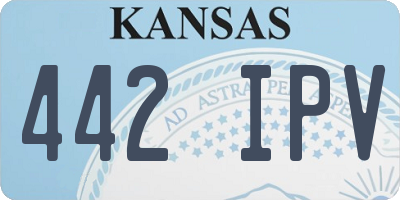 KS license plate 442IPV