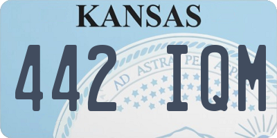 KS license plate 442IQM